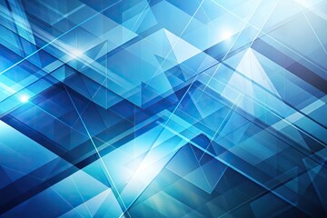 Obraz premium Abstract geometric and angular background in blue color
