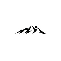 healthy mountain vector