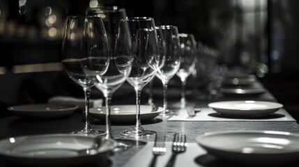 dinner preparation at a fancy restaurant