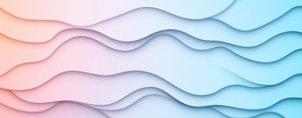 Fototapeta premium Modern white and light blue abstract technology background design vector illustration , soft style,background, wave, curve,copy space,3d.