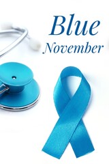 A prostate cancer awareness poster featuring the text 