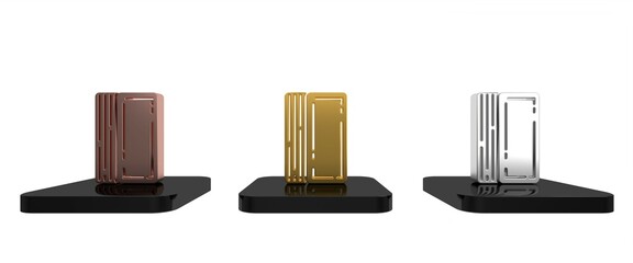 Colorful Deck of playing cards icon isolated on white background. Casino gambling. Minimalism concept. 3D render illustration