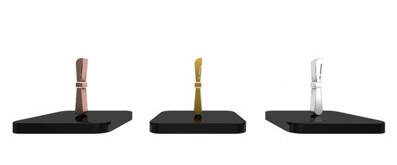 Colorful Knife icon isolated on white background. Cutlery symbol. Minimalism concept. 3D render illustration