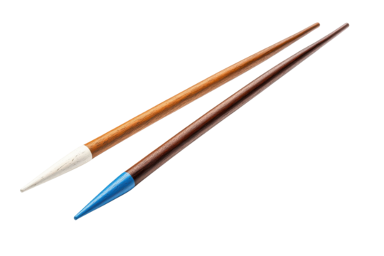 Colorful drawing pens, white isolate background transparent background