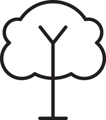 Tree and Plant Line Icon