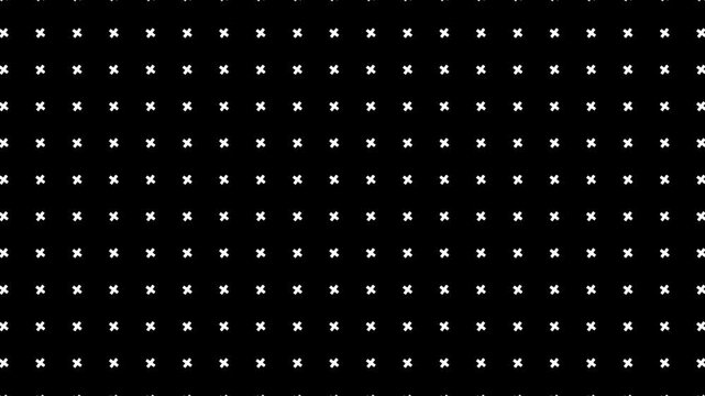 Animation of abstract plus geometric shapes background, motion graphics