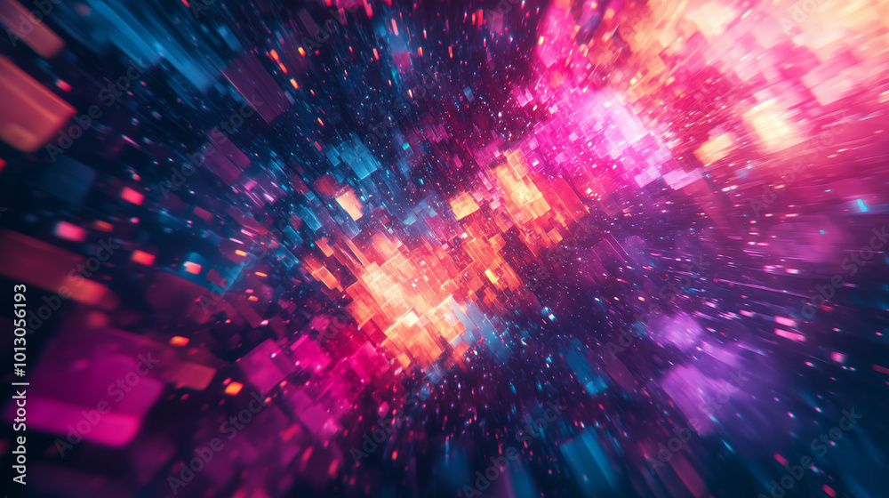 Poster ultra futurist tech abstract background. generative ai