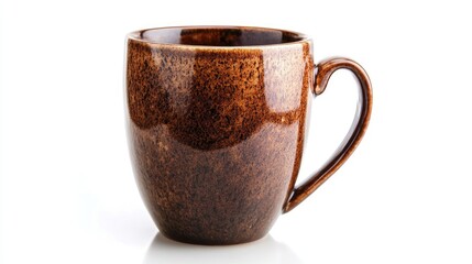 Elegant Ceramic Coffee Mug Isolated on White Background