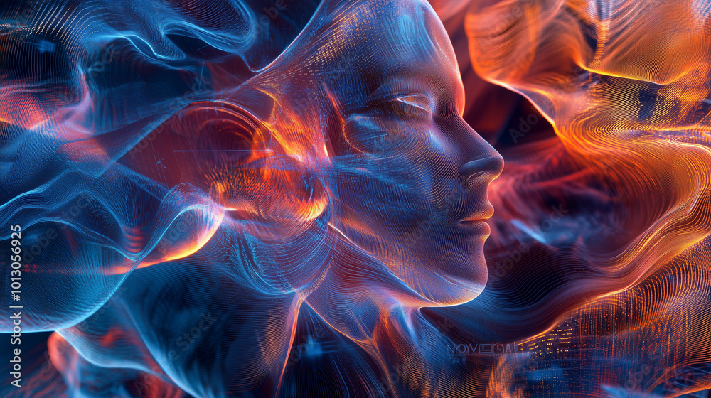 Canvas Prints ultra futurist tech abstract background. generative ai