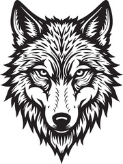 Fototapeta premium wolf tribal tattoo