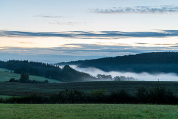 fog in the mountains
