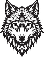 wolf tribal tattoo