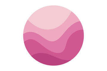 Captivating Fluid Circle Vector Illustration for Contemporary Art Use
