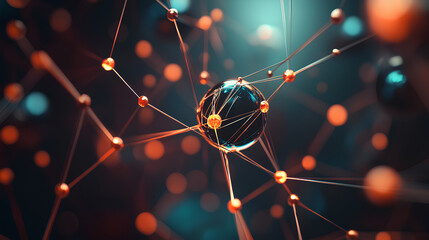 connected professionals abstract network illustrates business contacts corporate relationships strategic partnerships dynamic 