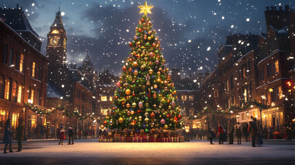 Christmas Tree in Town Square