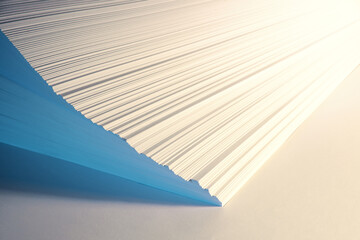 Abstract background from white sheets of paper