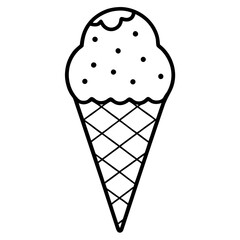 ice cream isolated on white