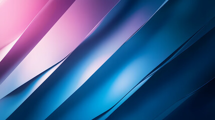 Obraz premium Abstract geometric light patterns cool blue and purple