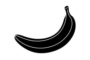 Delicious fruit Banana silhouette black vector art illustration © Ruma