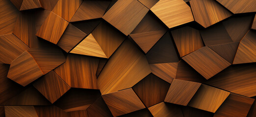 Wooden pattern. Elegant luxury 3d geometric wood wallpaper