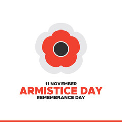 Armistice Day, Remembrance Day, 11 November, greeting card, vector graphic Remembrance Day or Armistice Day.