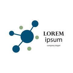 molecule atom logo design