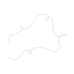 Squiggly loopy decoration line