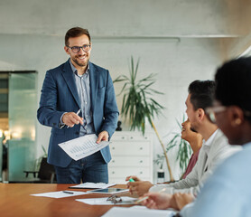young business people meeting office teamwork group presentation seminar man businessman...