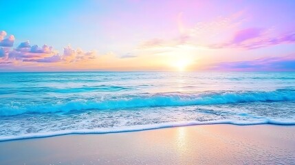 Fototapeta premium Sunset Ocean Beach