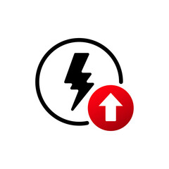 Flash Power Thunderbolt and Bolt Logo