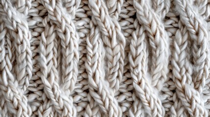 Fototapeta premium Close-up of woolen knit texture background