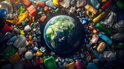 globe on the map. Generative AI