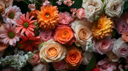 bouquet of roses. Generative AI