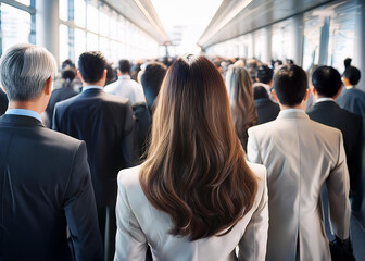 ビジネスマンの通勤イメージ