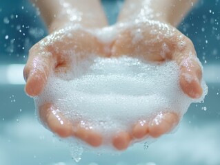 Fototapeta premium Hands Using Alcohol Gel for Sanitizing Purposes