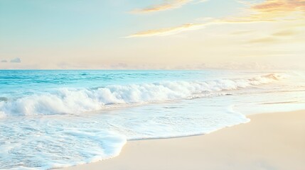 Beach Waves Sunset