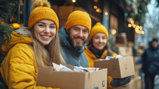 Postal workers sorting mail representing World Post Day Celebration