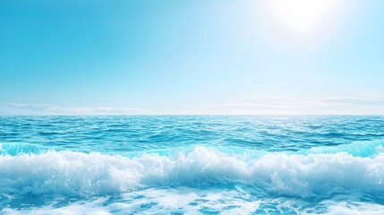 Fototapeta premium Ocean Wave Blue Sky