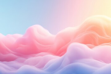 Soft Pastel Hues of Blue, Pink, and Purple