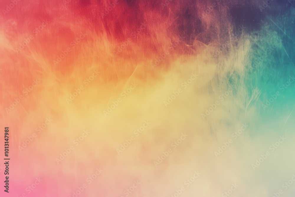 Poster vibrant soft gradient background featuring dynamic digital patterns. retro aesthetic with colorful l