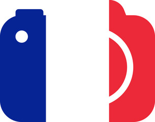 FRANCE Flag On Camra Icon
