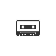 Cassette icon isolated on transparent background