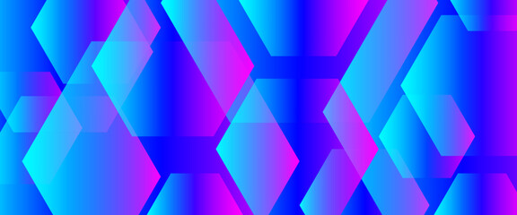 techno abstract background overlap layer on dark space with mixing colors effect decoration. Modern graphic design element hexagons style concept for web banner, flyer, card or brochure cover