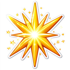 Obraz premium Explosive Collision Emoticon Illustration