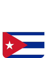 Cuba flag on gift icon