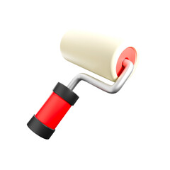 3d icon render paint roller