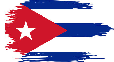 Brush on Cuba flag