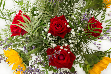 Fresh flowers for your beloved woman