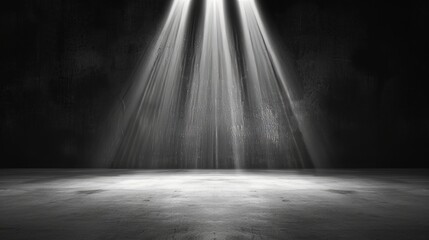 Abstract Dark Grey Wall Texture with Gradient and Text Space.