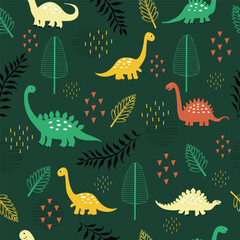 Seamless Dinosaur pattern 